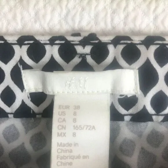 H&M basic cropped patterned pants - Picture 6 of 7